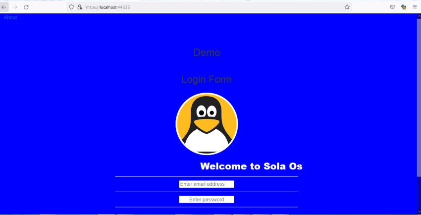 Adding a marquee to a razor component